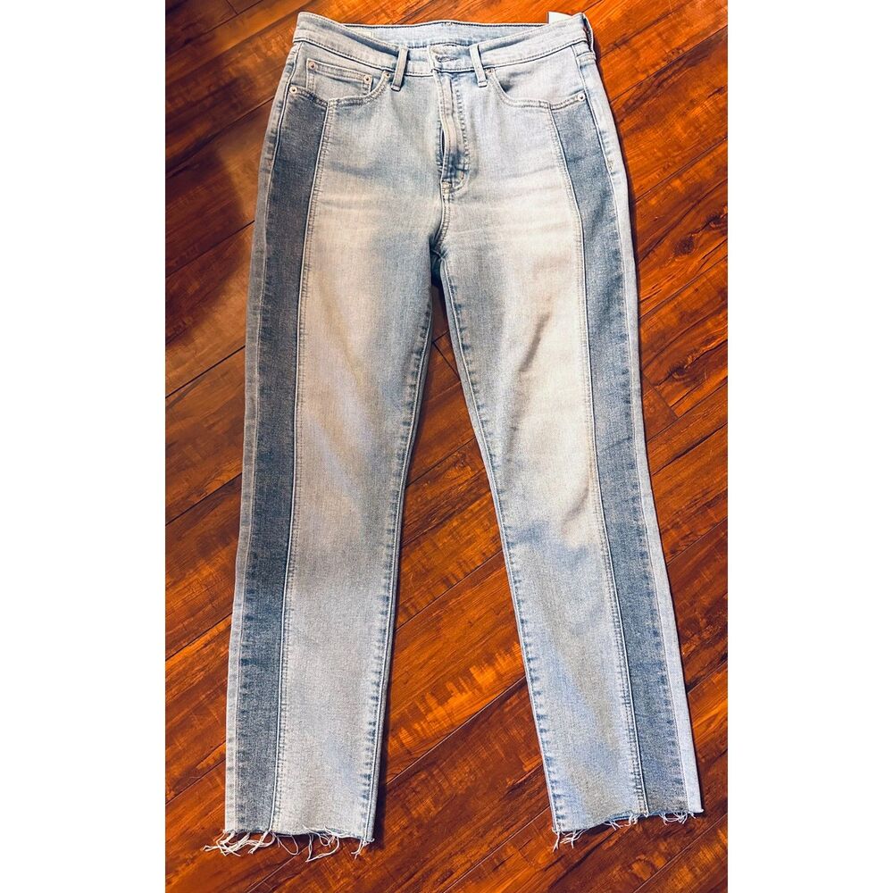 GAP Y2K Best Girlfriend Distinctive Two Blue Tones VTG Slim High Rise Jeans 29/8